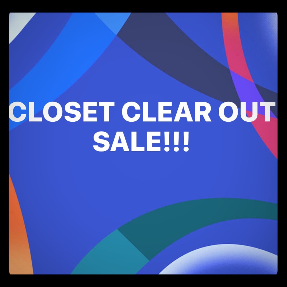 CLOSET CLEAR OUT SALE EXTRA %15 OFF SELECT ITEMS